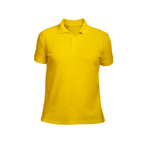Рубашка-поло мужская желтая 