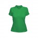 Рубашка-поло женская зеленая
